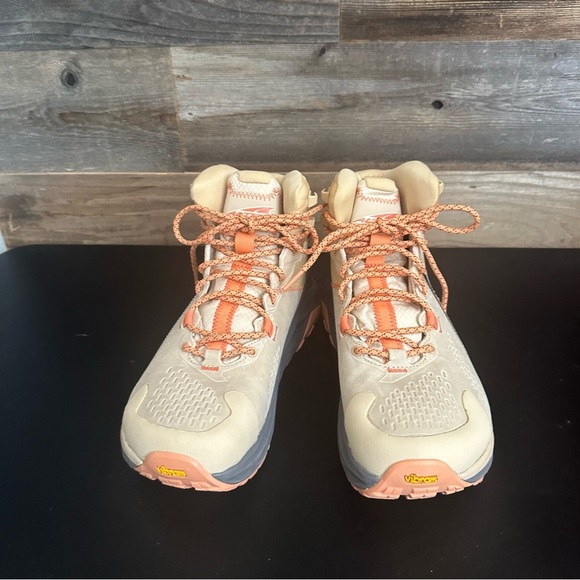 Altra Olympus 5 Hike Mid GTX GoreTex Sand Vibram Sol Hiking Boot Women Size 9 - Picture 5 of 8